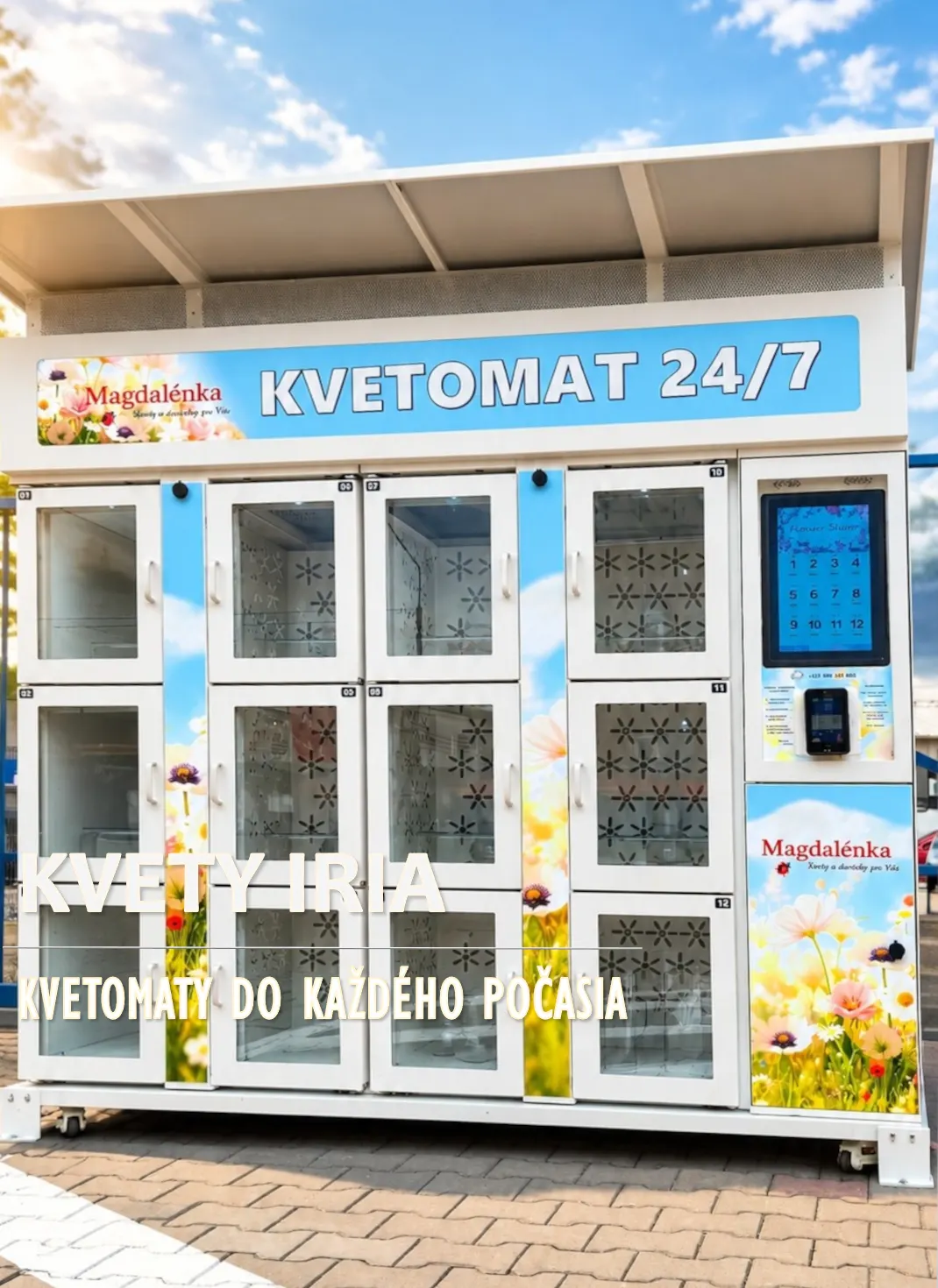 Exteriérový kvetomat na 12 kytíc — Pezinok