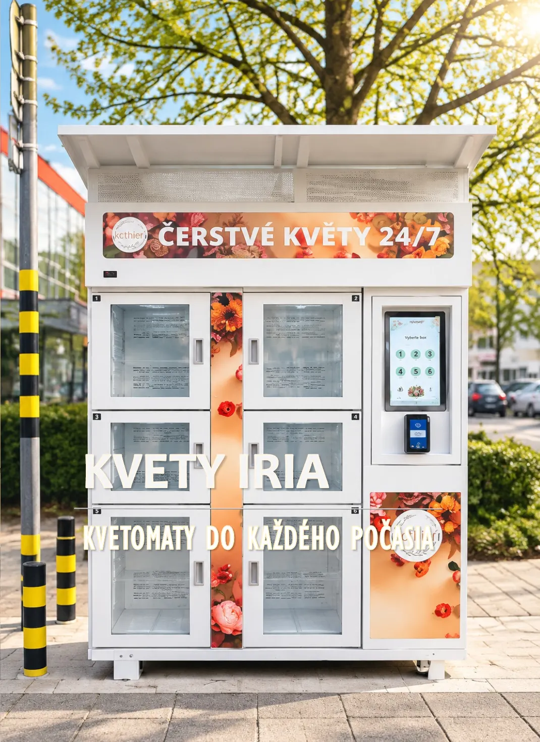 Exteriérový kvetomat na 6 kytíc v Čadci