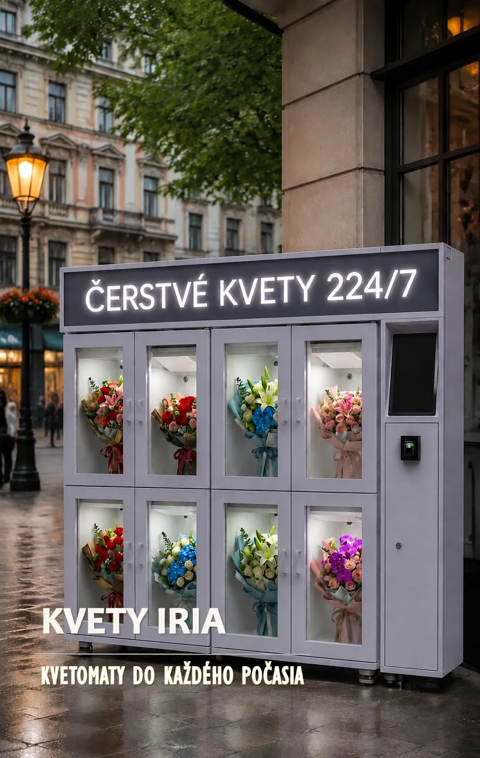 Kvetomat na 8 kytíc veľkosť L