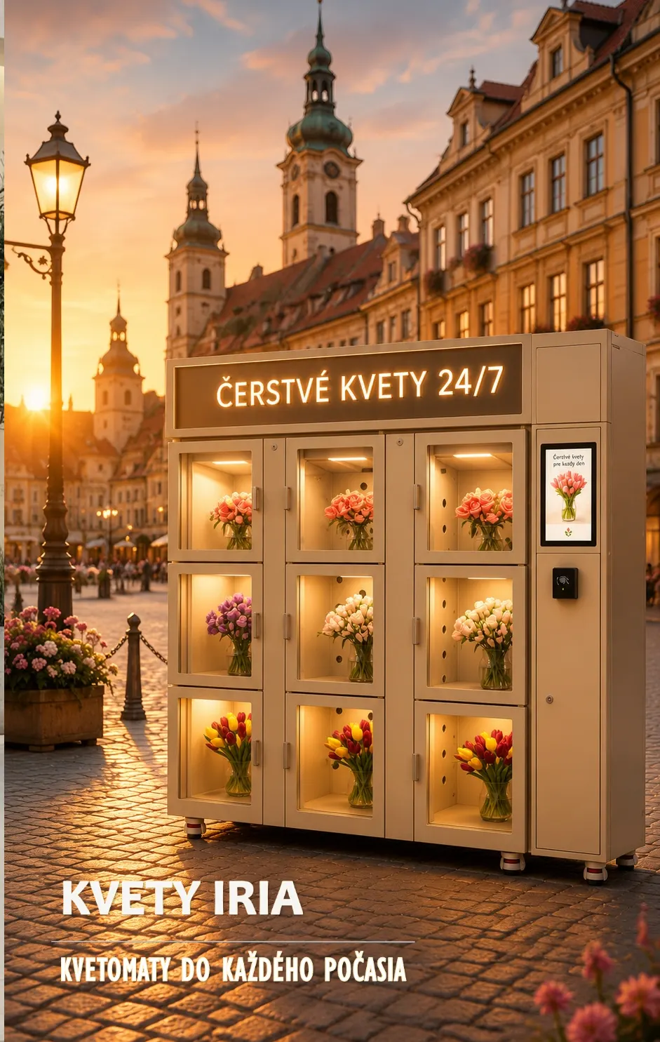 Kvetomat na 9 kytíc veľkosť L