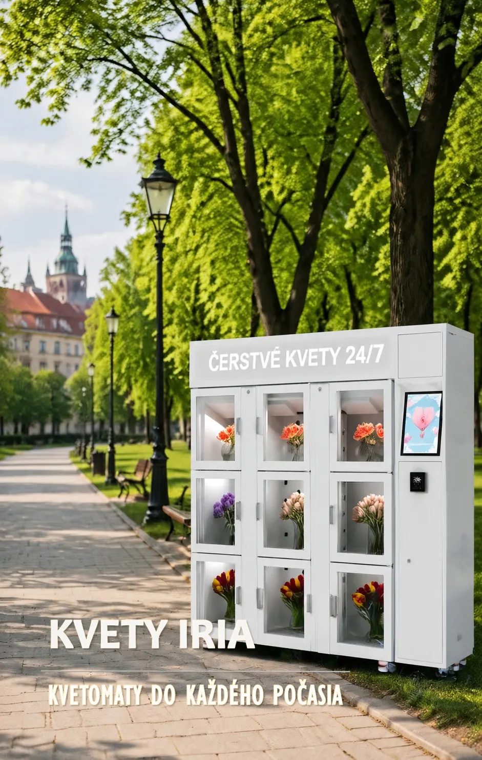 Kvetomat na 9 kytíc veľkosť S